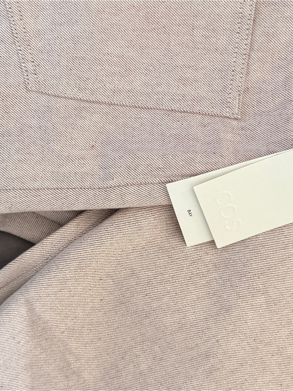 COS Organic Cotton Dusty Rose barrel leg jeans